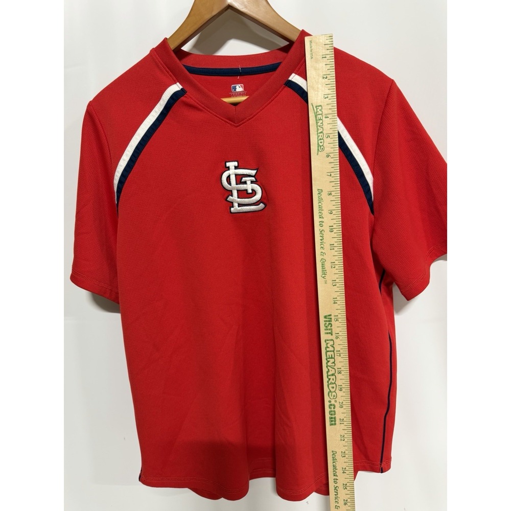 MLB Genuine Merchandise St Louis Cardinals Pullover Size M ShortSleeve Fast Ship - Picture 4 of 6
